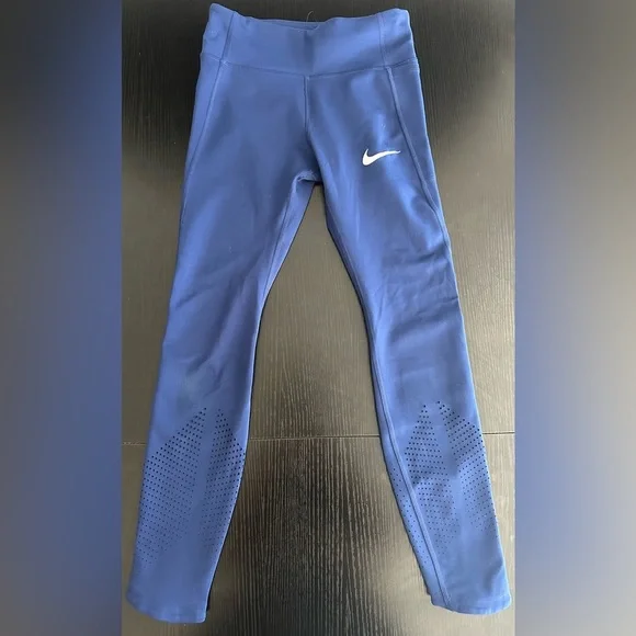 Nike Grey Floral and Blue Leggings - Picture 7 of 12